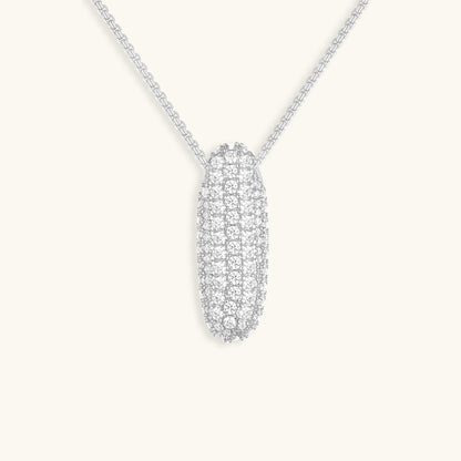 Diamond Necklace with Initials - Bubble Design