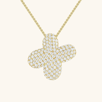 Diamond Necklace with Initials - Bubble Design