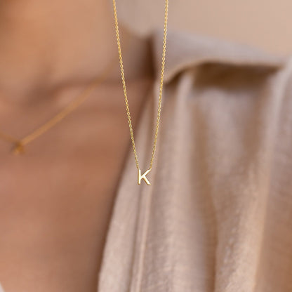 Dainty Initials Necklace - Letter Necklace Personalized